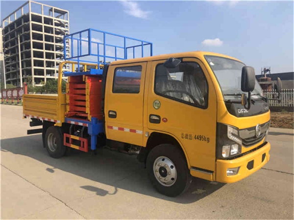 (国六)东风10米剪叉式升降平台高空作业车